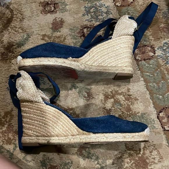 Christian Louboutin Canvas Wedges - Picture 3 of 10